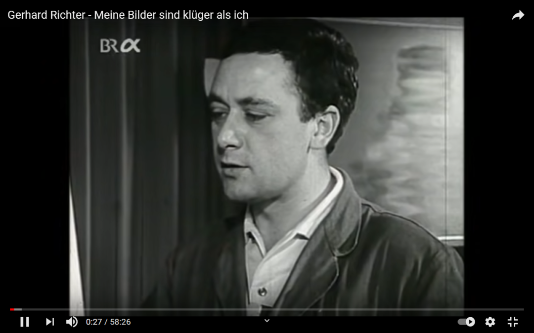 Neue / alte Dokumentation über Gerhard Richter Hören und Fühlen