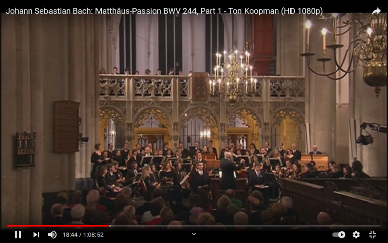 Die Matthäus-Passion Live mit Ton Koopman