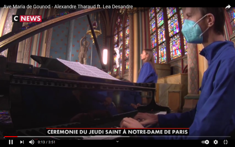Alexandre Tharaud und Lea Desandre in Notre Dame: Ave Maria von Bach/Gounod
