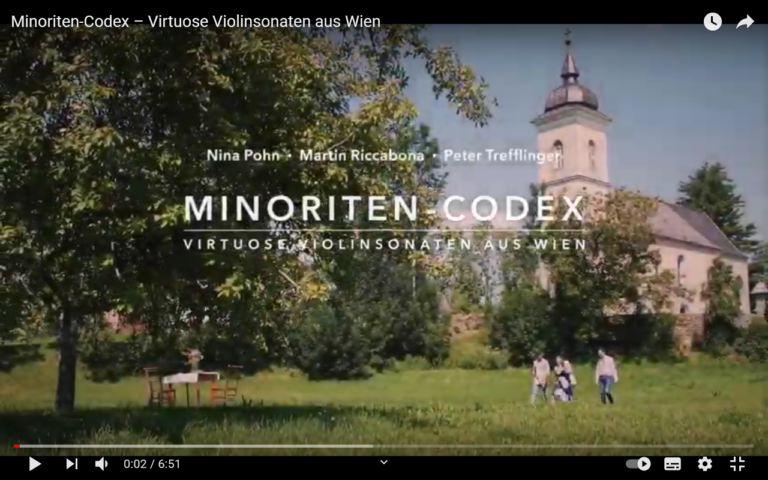 Besonderer Musik- und CD-Tipp: Minoriten Codex – Virtuose Violinsonaten aus Wien mit Nina Pohn