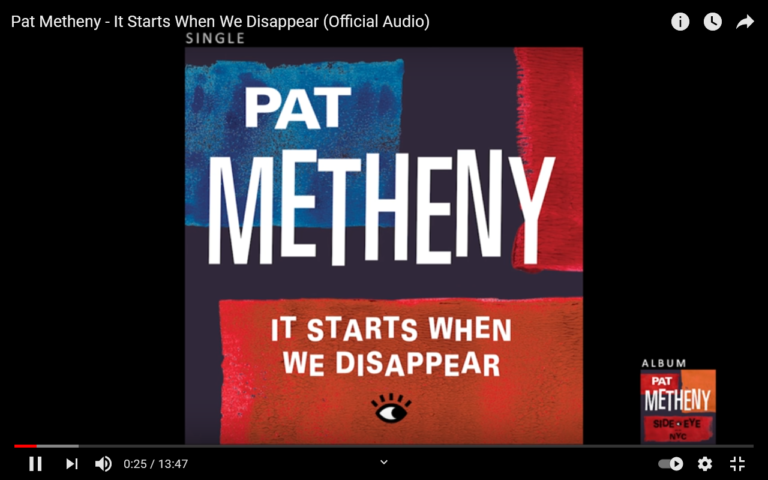 Neues Pat Metheny Album: „It Starts When We Disappear“