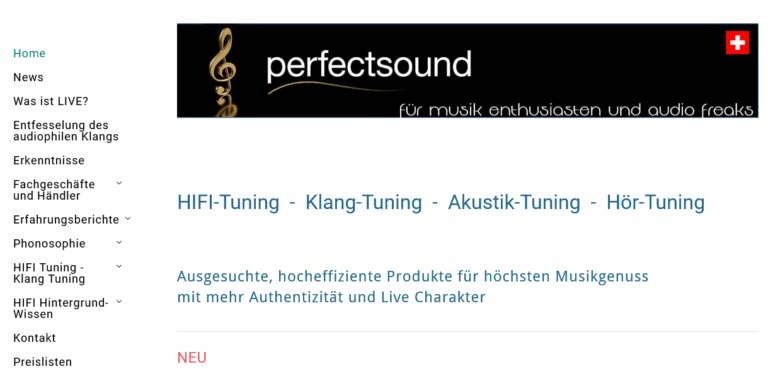 Sie interessieren sich für Klang-Tuning für „echte Freaks“? Dann habe ich vielleicht einen Tipp für Sie!