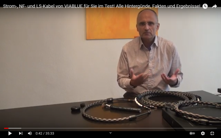 Neues Video ist online: Strom-, NF- und LS-Kabel von VIABLUE im Test!