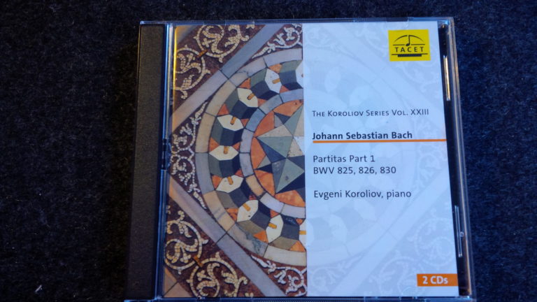 Mein Hörtipp: Evgeni Koroliov, Johann Sebastian Bach, Partitas BWV 825, 826 und 830