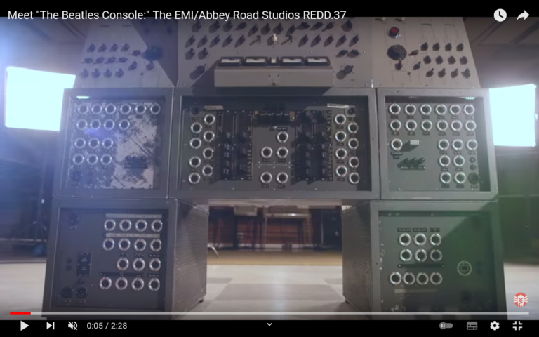 Hier die Geschichte eines sehr bekannten „Misch-Pultes“…die legendäre REDD.37 Console aus den Abbey Road Studios…