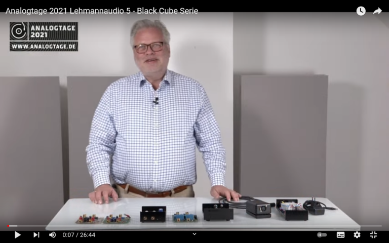 Die Black Cube Phonovorverstärkerserie von Lehmannaudio – erklärt vom Chef persönlich! Sehr sehenswert!