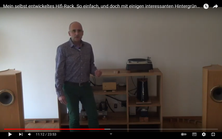 Neues Video ist online…Mein selbst entwickeltes Hifi-Regal…