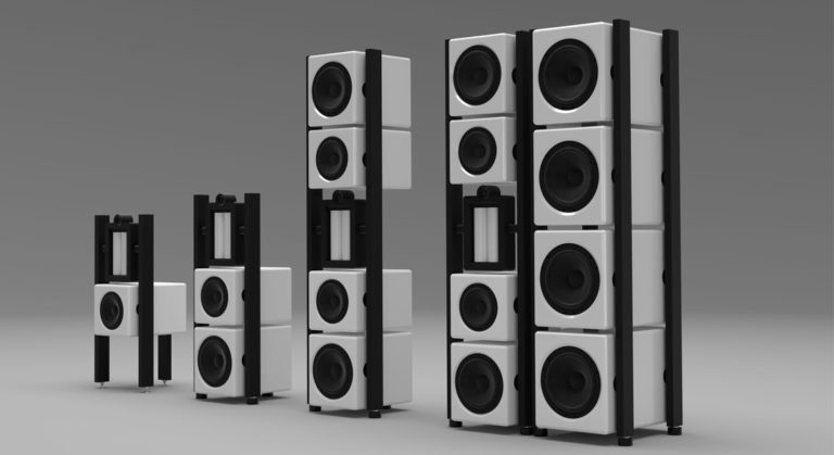 Subbase Audio präsentiert die spannenden Lautsprecher: „AudioNec Evo2 Skulptur“