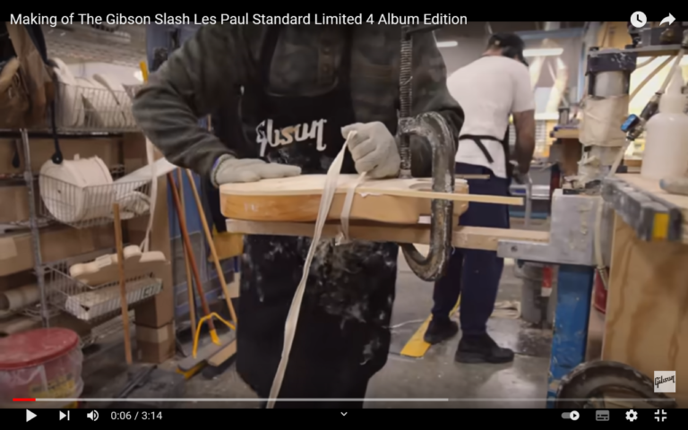 Hier ein echt guter Bericht über das „Making of“ der Gibson Slash Paula…
