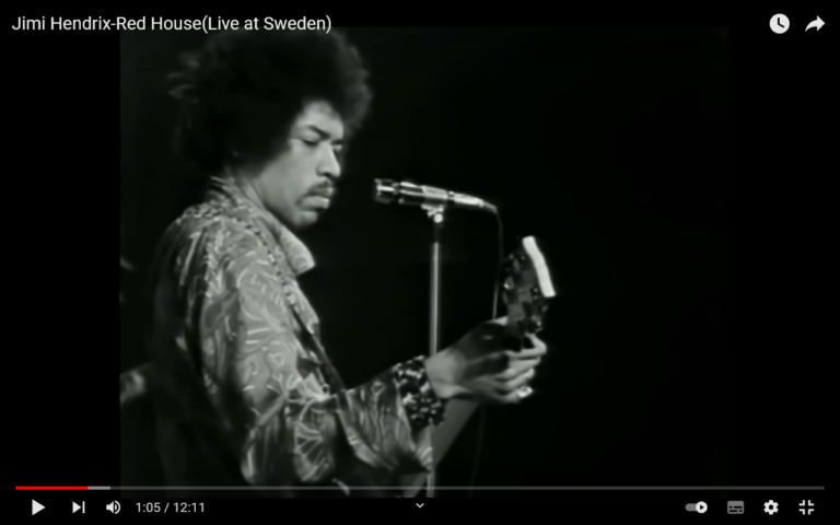 Montag…Jimi in Concert…seltene Aufnahme und unglaublich gut…