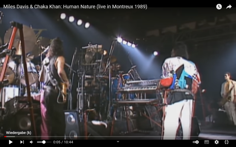 Miles Davis und Chaka Khan, Live in Montreux