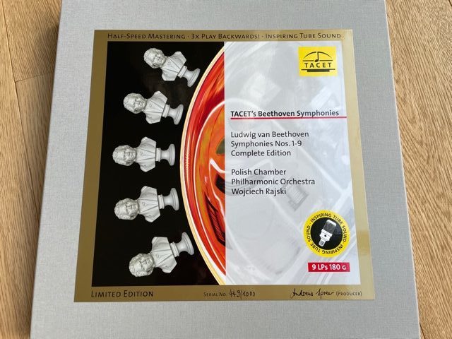 TACET’s Beethoven Symphonies Ludwig van Beethoven Symphonies Nos. 1 – 9 – limitierte LP-Auflage mit Traumklang!