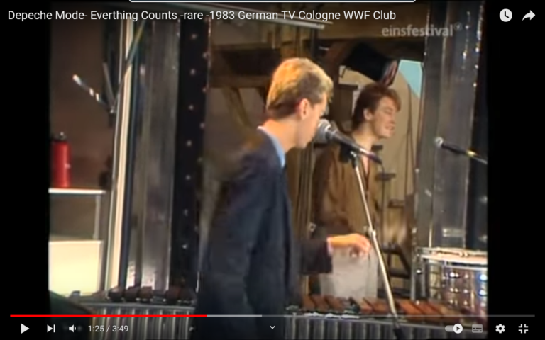 Montag…Depeche Mode in einer sehr alten Aufnahme aus 1983