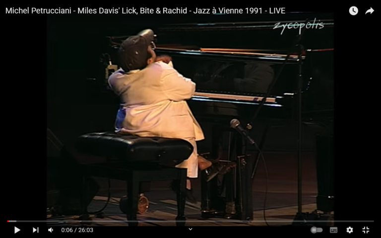 Michel Petrucciani in Conzert