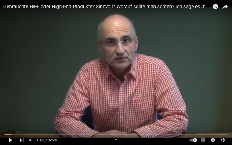 Neues Video ist online: Meine Meinung zu gebrauchten HiFi- und High-End-Produkten