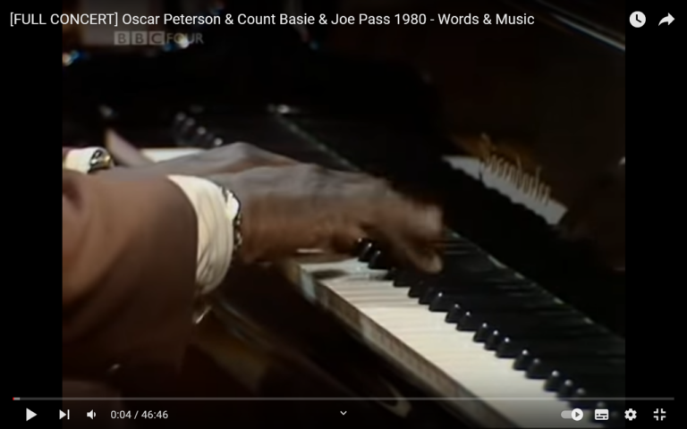 Oscar Peterson, Count Basie und Joe Pass