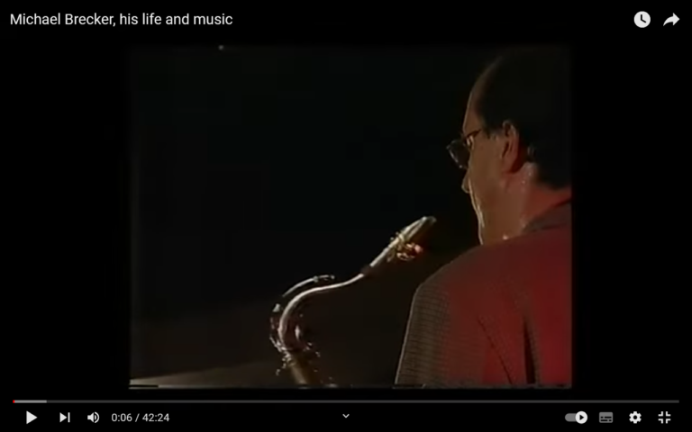 Ein toller Bericht über Michael Brecker