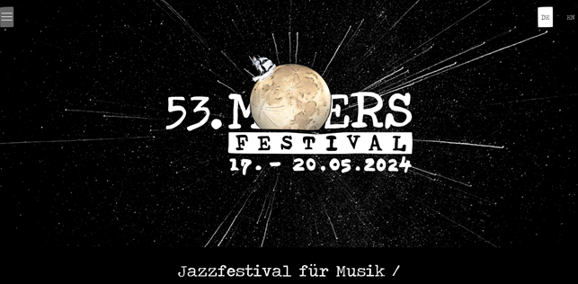 Moers Jazz Festival vom 17-20. Mai!